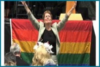 Gay Pride flag raised at City Hall