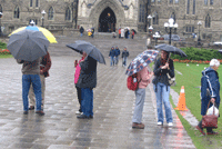 Soggy equal marriage protest on the Hill