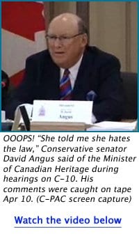 Heritage minister ‘hates’ C-10, says Conservative senator