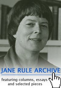 Jane Rule’s last book: Loving the Difficult