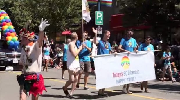 BC Liberals kicked out of Vancouver Pride parade