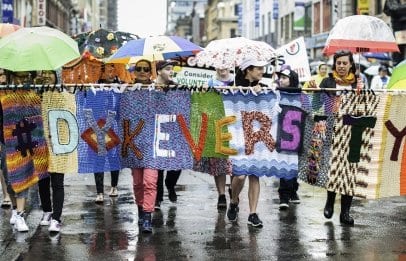Dyke March, unfazed by downpour, takes Toronto’s streets