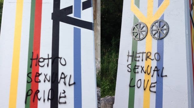 Toronto LGBT mural defaced with homophobic graffiti — again