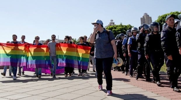 Montreal Pride organizers witness attack on Kiev Pride