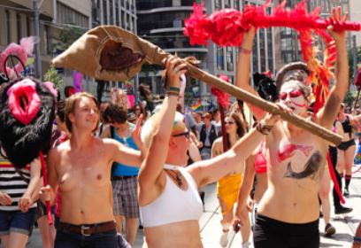 Coming back for the Dyke March