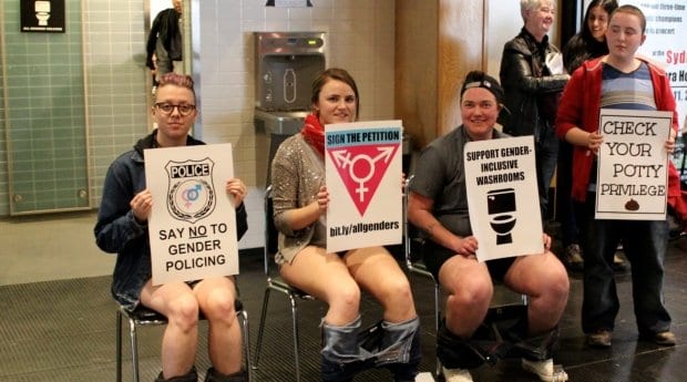 SFU students stage ‘shit-in’  for trans-friendlier washrooms