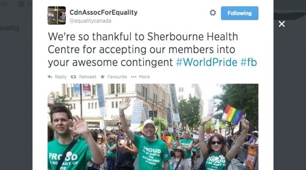 Men’s rights group CAFE slips into WorldPride parade