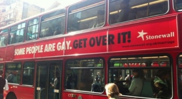 Christian group seeks removal of gay equality posters from London buses