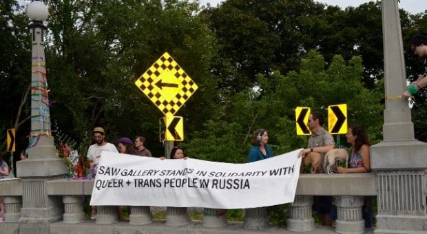 RCMP thwarts protest against Russian anti-gay laws