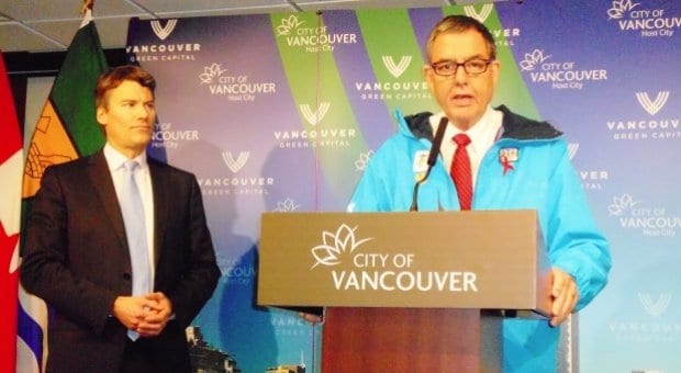 Vancouver mayor backs motion to lobby IOC to protect LGBT athletes