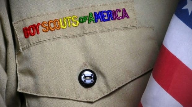 Current and former Boy Scouts lead NYC Pride march