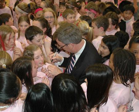 Mayor Jim Watson urges students to fight bullying, homophobia