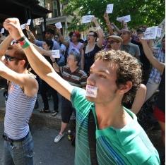 Protesters demand Pride Toronto reverse censorship decision