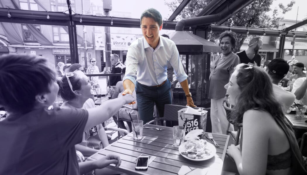 Justin Trudeau walks into a gay bar