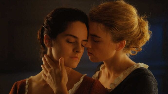 Noémie Merlant and Adèle Haenel heat up the screen in the film “Portrait of a Lady on Fire.”