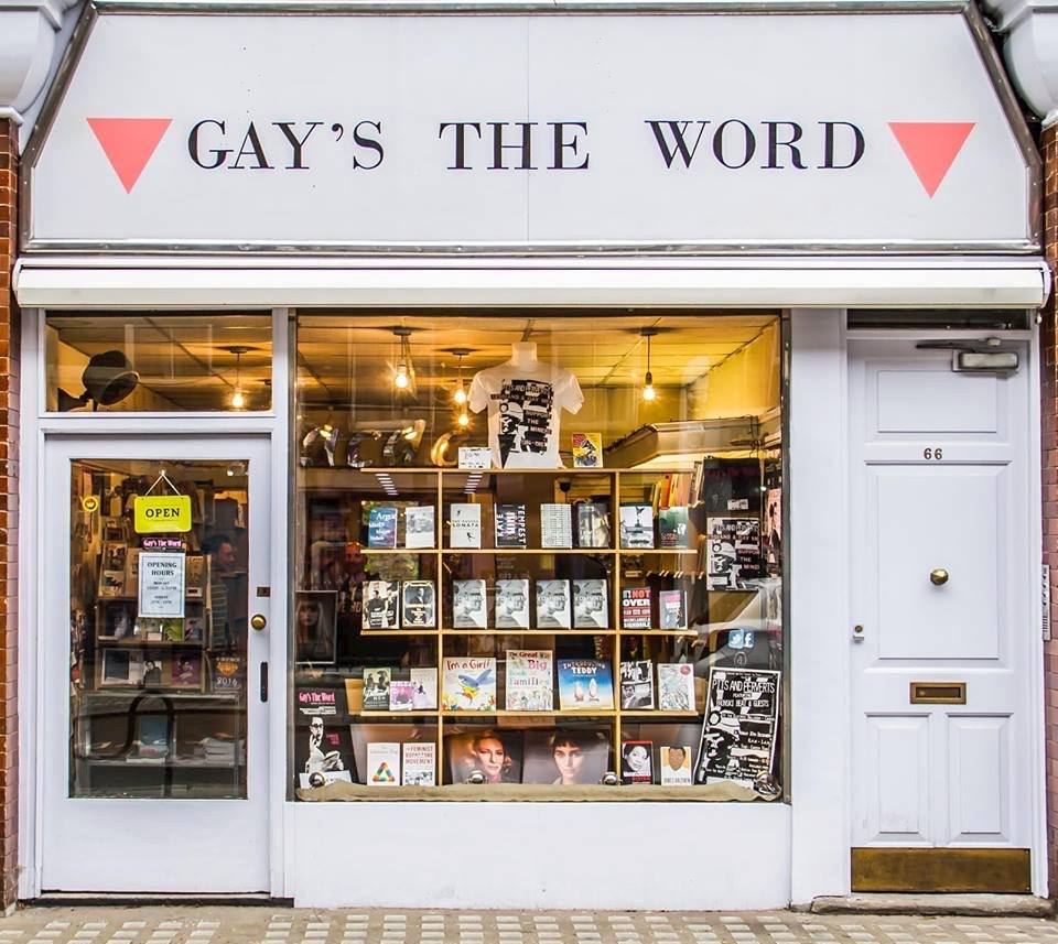 London's Gay's the Word bookshop, an LGBTQ2 business affected by COVID-19.