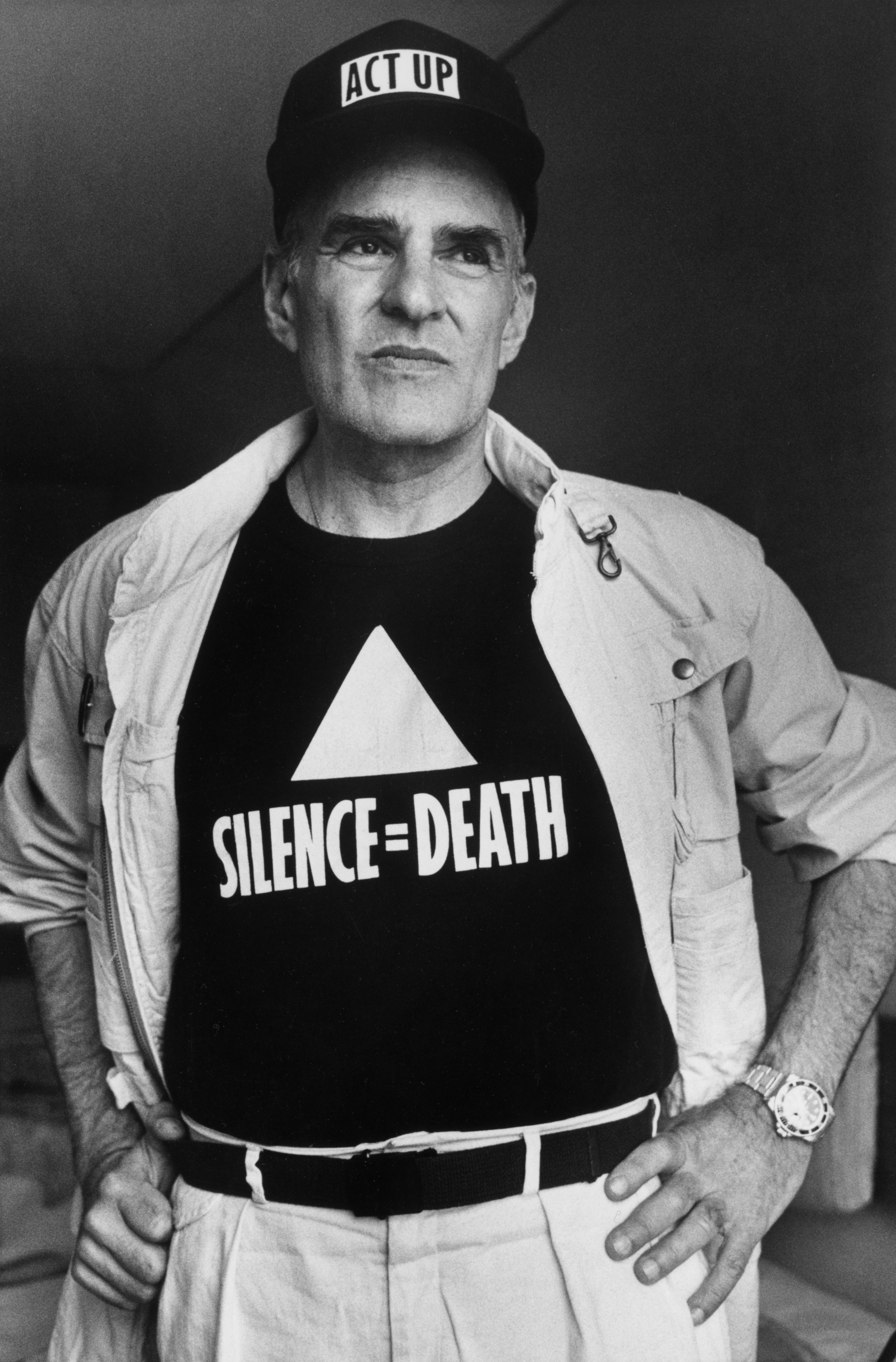 Larry Kramer poses for a photo in Montreal on June 5, 1989.