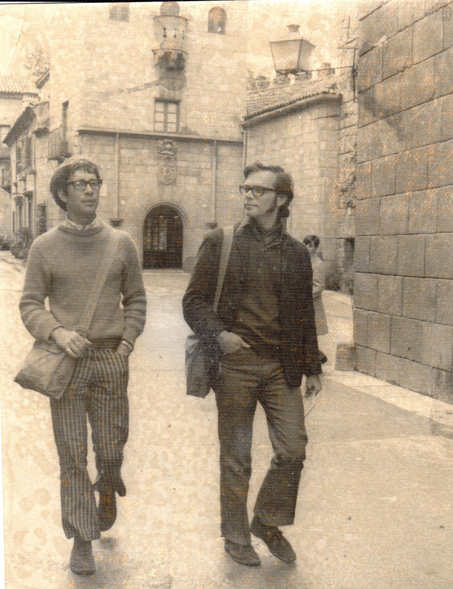 Gerald Hannon (left) and Ed Jackson in Spain in 1971