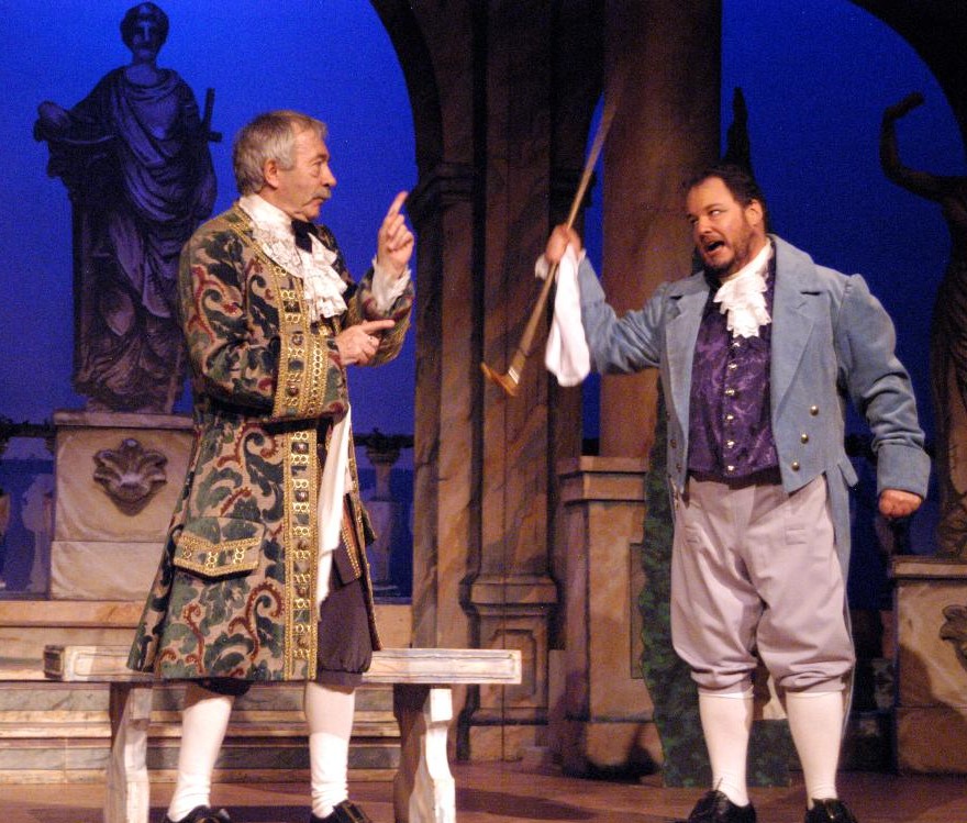 Gerald Hannon (left) on stage with the Toronto City Opera.