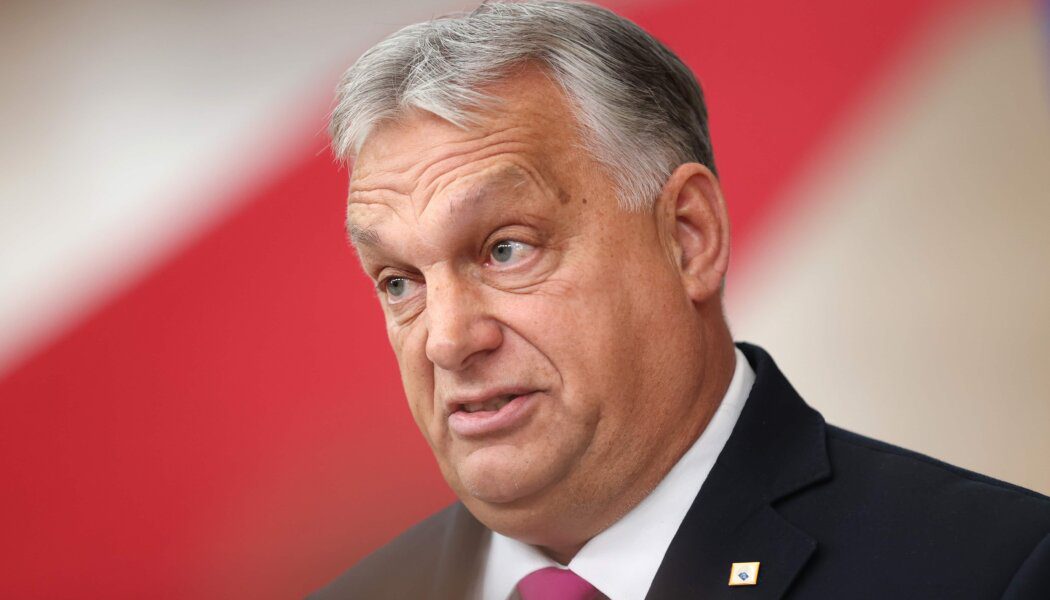 Hungarian Prime Minister Viktor Orban wears a suit and tie
