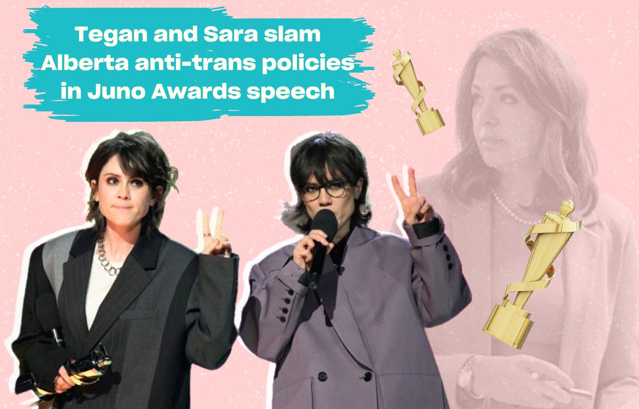 Tegan and Sara slam Alberta government’s trans policies in Juno Awards speech