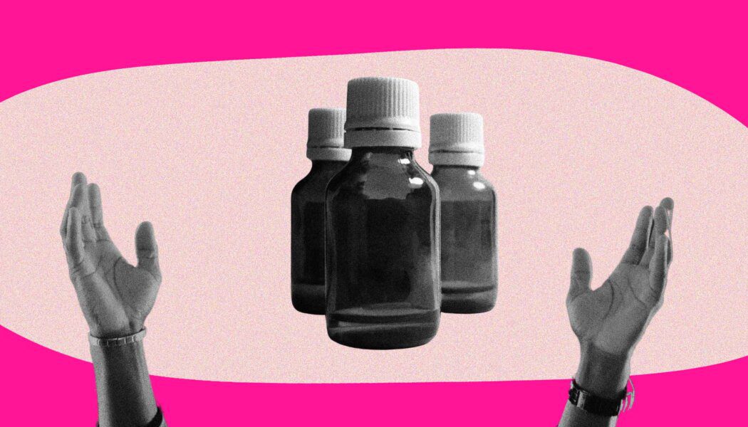 Poppers bottles.