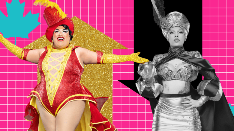 A colour photo of Dulce in front of a golden arrow pointing up, next to a black-and-white photo of Eboni La'Belle in front of a black arrow pointing down