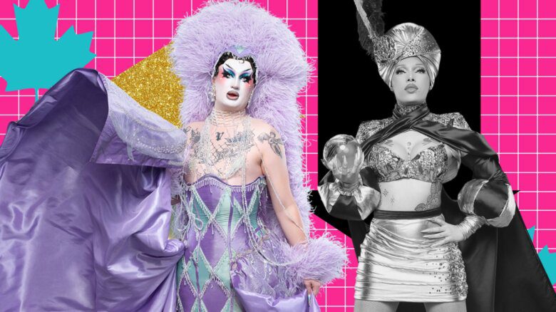 Van Goth with an up arrow behind her; Eboni La'Belle with a down arrow behind her