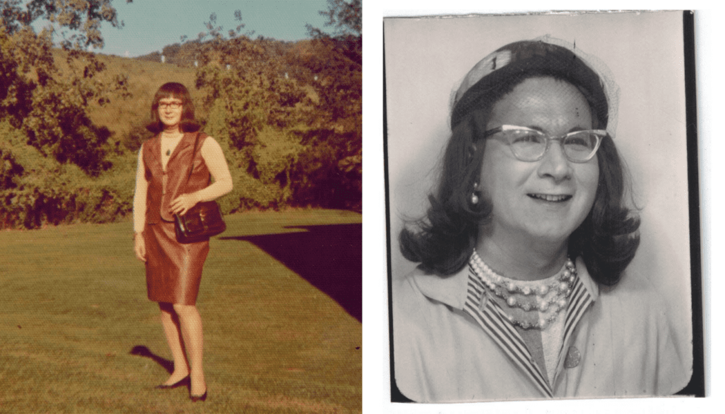 Two photographs of trans organizer Alison Laing for Trans Day of Visibility