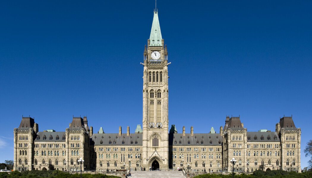 Parliament Hill on a sunny day.