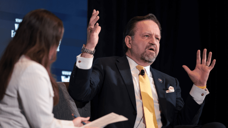 Senior Director for Counterterrorism Sebastian Gorka speaks during the Semafor World Economy Summit.