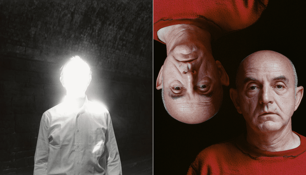Two photos by gay photographer Duane Michals, who passed in June of 2026